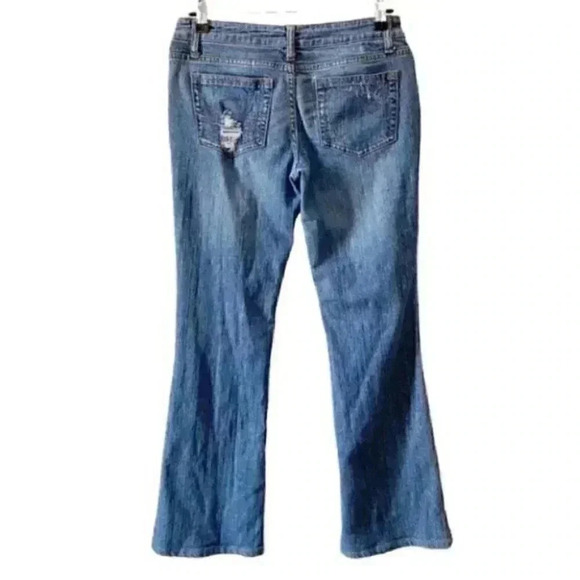 Vintage Bluenotes Jeans Low Rise Baby Bootcut Y2K Mid Blue Denim Size 26 - Picture 2 of 16